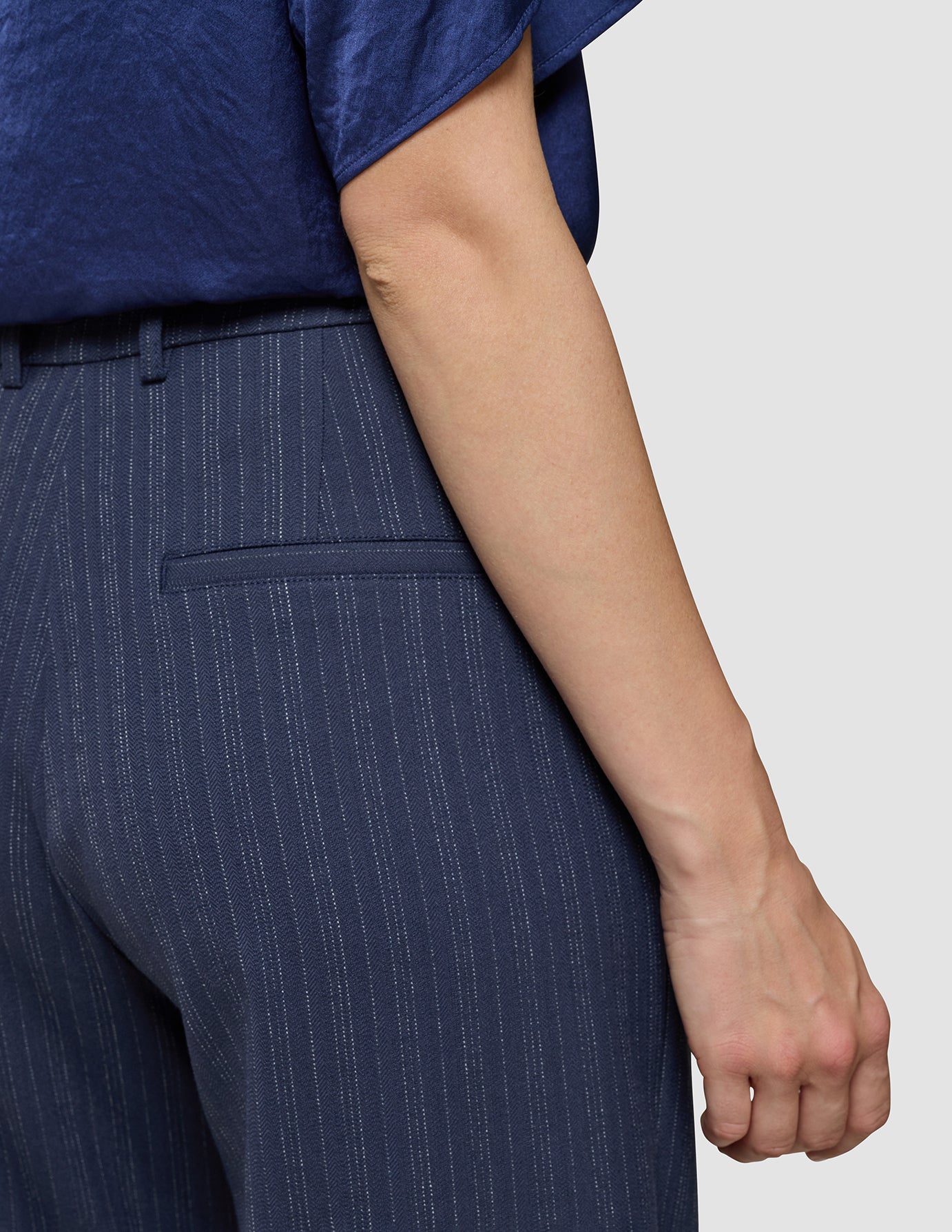 Women's Serene Pants Wide Marine Pinstripe